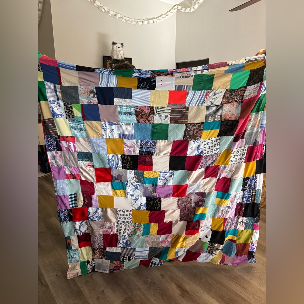 Vintage double sided lightweight quilt